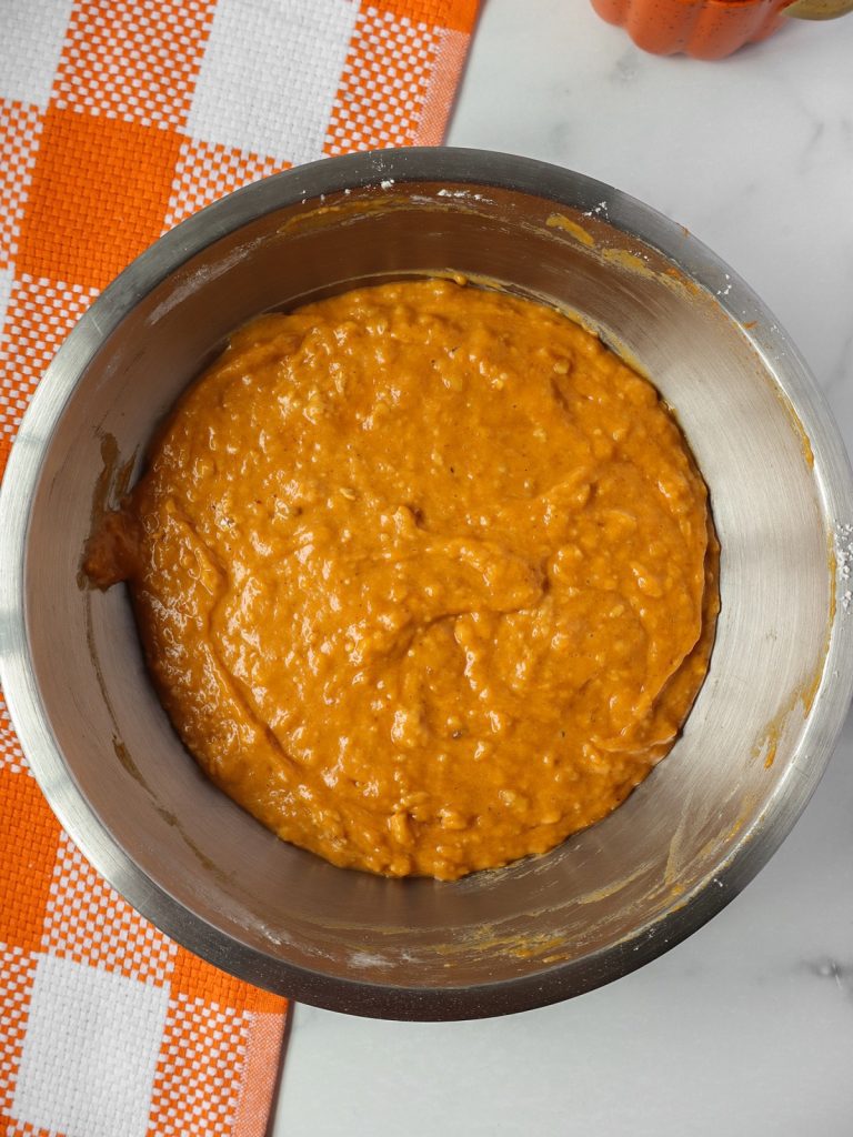 Pumpkin Banana Muffin batter